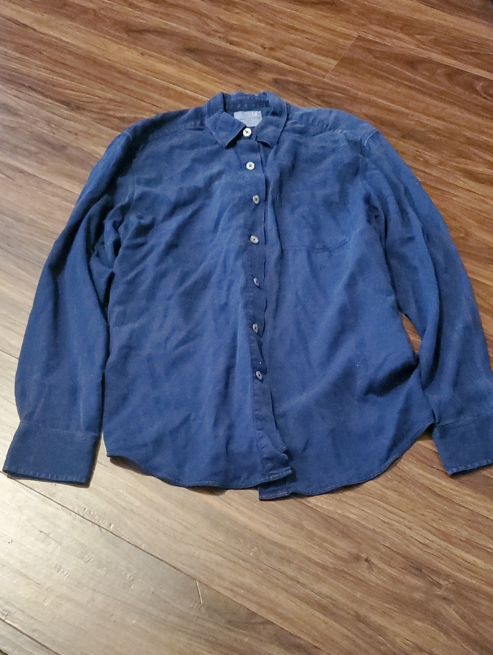 Tommy Bahama Navy Blue Long-Sleeve Button-Down Shirt